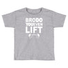 bro do you even lift baseball raglan Toddler T-shirt