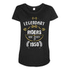 legendary riders are born in 1950 Maternity Scoop Neck T-shirt