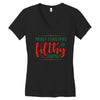 merry christmas ya filthy animal Women's V-Neck T-Shirt