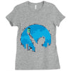 bat signal Ladies Fitted T-Shirt