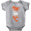 Sleeps With Yorkie Baby Onesie