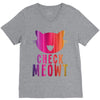 CHECK MEOWT CAT V-Neck Tee