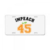 Impeach 45 License Plate