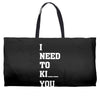 i Need To Kı You Weekender Totes