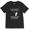 so good with my rod i make fish come V-Neck Tee
