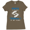 Pops is my Name Fishing Is My Game Ladies Fitted T-Shirt
