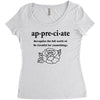 Appreciate Women's Triblend Scoop T-shirt