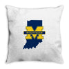Indiana for Michigan - Limited edition Throw Pillow