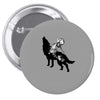 Wolf And Human Pin-back button