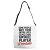 my favorite player Adjustable Strap Totes