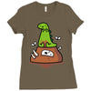 poosaurus Ladies Fitted T-Shirt