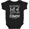 in a world full of grinches be a cindy lou who Baby Bodysuit