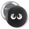 rude christmas pudding Pin-back button