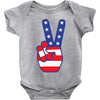Peace Sign Hand Baby Onesie
