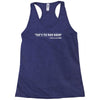 too much bacon funny Racerback Tank