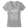 cute beautiful Women's V-Neck T-Shirt