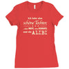 ich hab eine sch&ouml;ne tochter Ladies Fitted T-Shirt