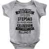 Super Cool Stepdad Of A Freaking Awesome Grandson Baby Onesie