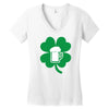 drink and irish Women's V-Neck T-Shirt