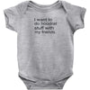 hoodrat stuff with my friends Baby Onesie