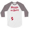 Muggle On Board Red 3/4 Sleeve Shirt