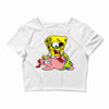 zombie spongebob Crop Top