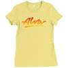 new alva skateboard skate decks logo Ladies Fitted T-Shirt