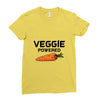 Veggie Powered Ladies Fitted T-Shirt