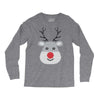 christmas reindeer rudolph Long Sleeve Shirts