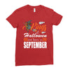 Halloween Kings Are Born In September Ladies Fitted T-Shirt