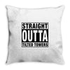straight outta tilted towers Throw Pillow