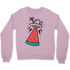 summer alien invasion bright color Crewneck Sweatshirt