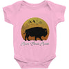 roam sweet roam slouchy Baby Onesie