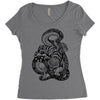 snake and tiger Women's Triblend Scoop T-shirt