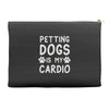 pet dog ladies slogan Accessory Pouches