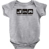 eat sleep game Baby Onesie