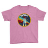 Nasa  Blue White Yellow Color Youth Tee