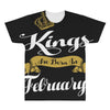 kings are born in february All Over Men's T-shirt