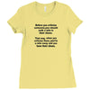 criticize Ladies Fitted T-Shirt