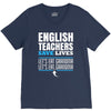english teacher save lives V-Neck Tee