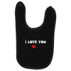 i love you (2) Baby Bibs