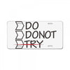 do not try License Plate
