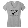 pig cannons making the impossible possible Women's V-Neck T-Shirt