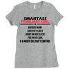 Smartass February Girl Ladies Fitted T-Shirt