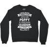 Super Cool Poppy Of A Freaking Awesome Grandson Crewneck Sweatshirt