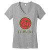 flowers Women's V-Neck T-Shirt