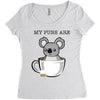 my puns are Women's Triblend Scoop T-shirt