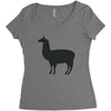 comosellama Women's Triblend Scoop T-shirt