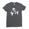 devil horns Ladies Fitted T-Shirt