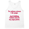 drink wine in ractangle Tank Top